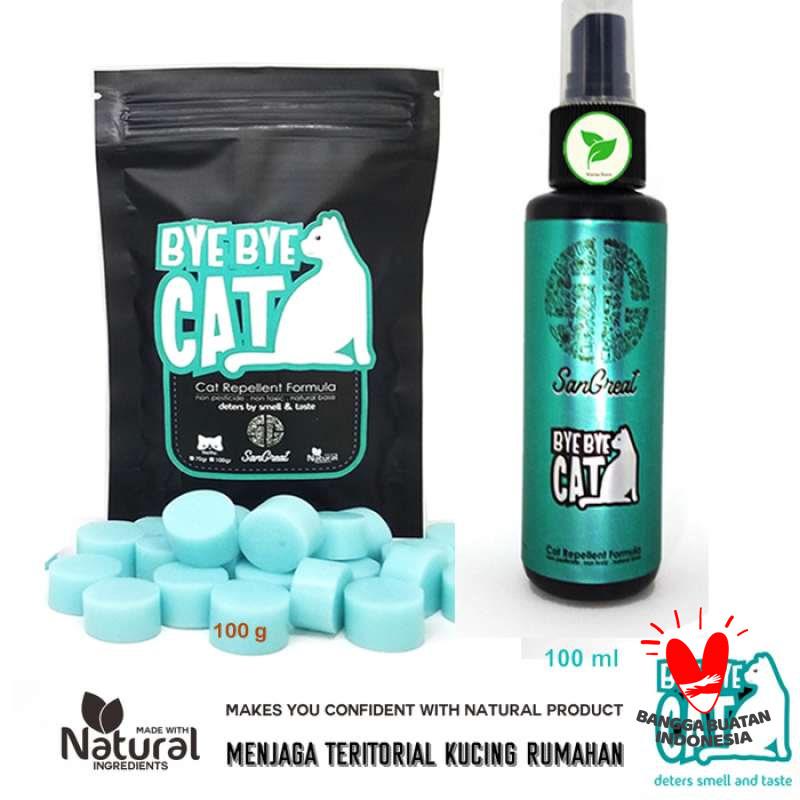Pengusir Kucing Ampuh Natural BBCAT Gel 100 gram dan Spray 100 ml