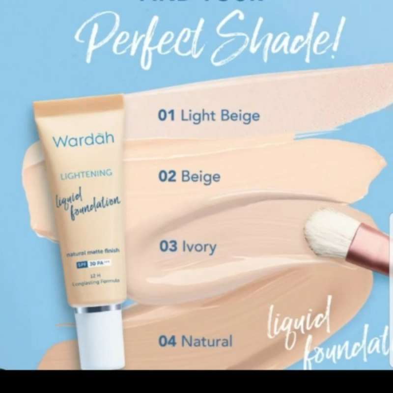 wardah lightening liquid foundation beige