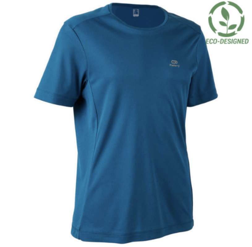 Jual Decathlon Kalenji Kaos Lari Dryfit Pria Petrole biru