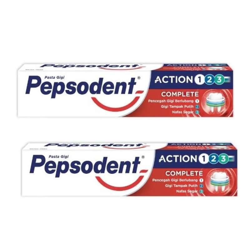 Jual Whs Medan Pepsodent Action 123 Original Pasta Gigi 190 G Twin Pack Online April 2021 Blibli