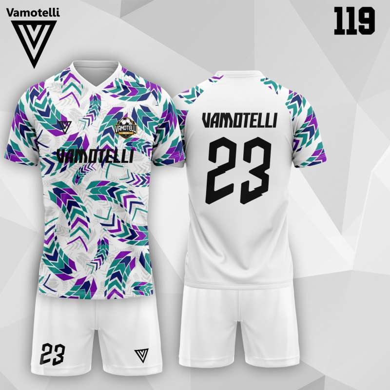 Baju Bola Stelan Futsal Bola Jersey Vamotelli (Design SUBLIM #119)