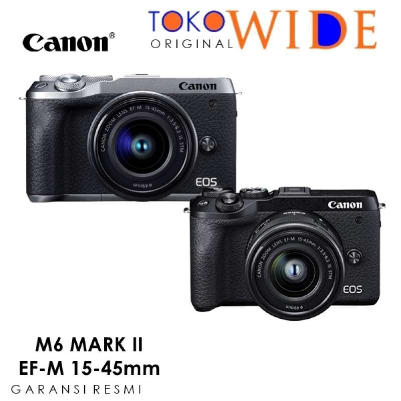 toko wide canon eos m6 mark ii with 15 45mm digital camera mirrorles