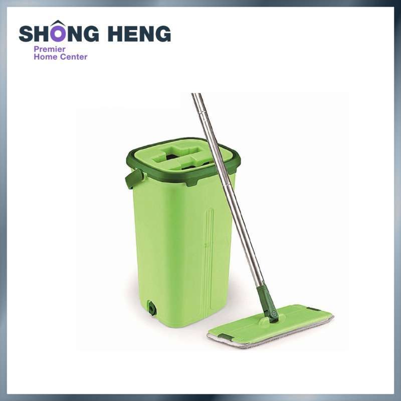 scrape squeeze hands free floor cleaning pail lji 001