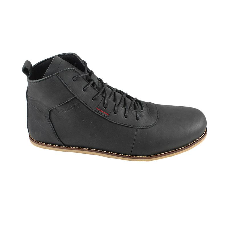 Bradley's Brodo Ceper Sepatu Boots Pria - Black