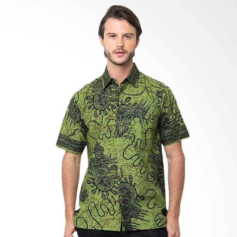 Jual Batik Trusmi Hem Sgm Nf Kemeja Pria - Hijau Online - Harga & Kualitas Terjamin | Blibli.com