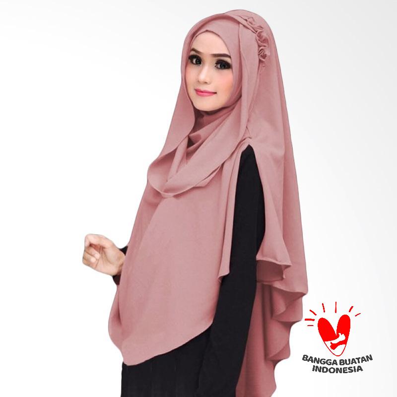 Milyarda Hijab Khimar Al Zaina Kerudung Instan Syar'i - Dusty Pink