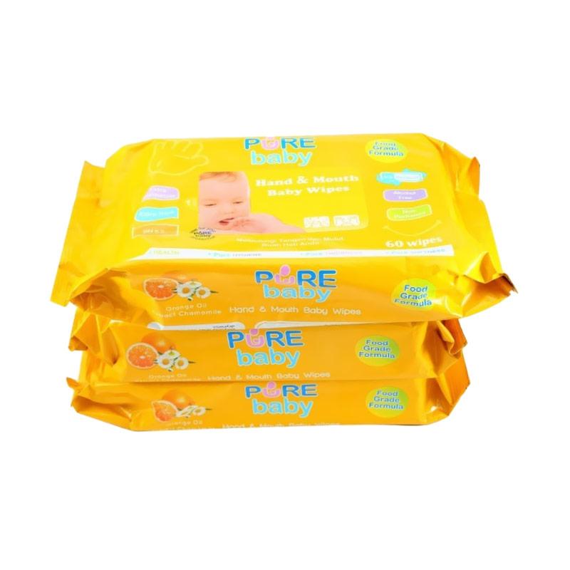 pure baby hand and mouth baby wipes