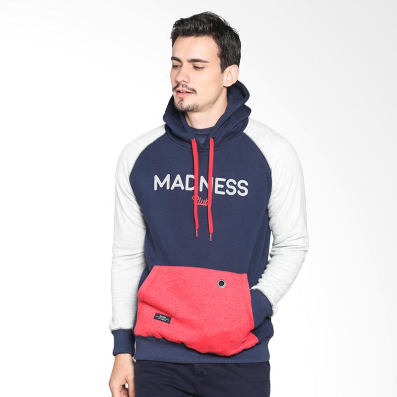 Moskav M216SW005 Jacques Sweater Hoodie Pria - Navy Red