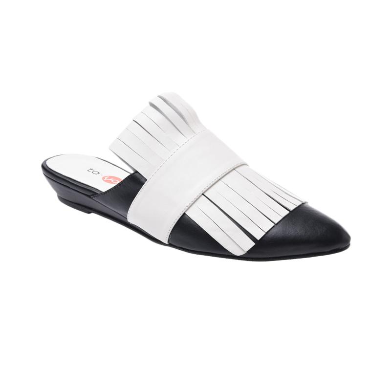 Tayapu Catalope 014 Sepatu Wanita - Black on white