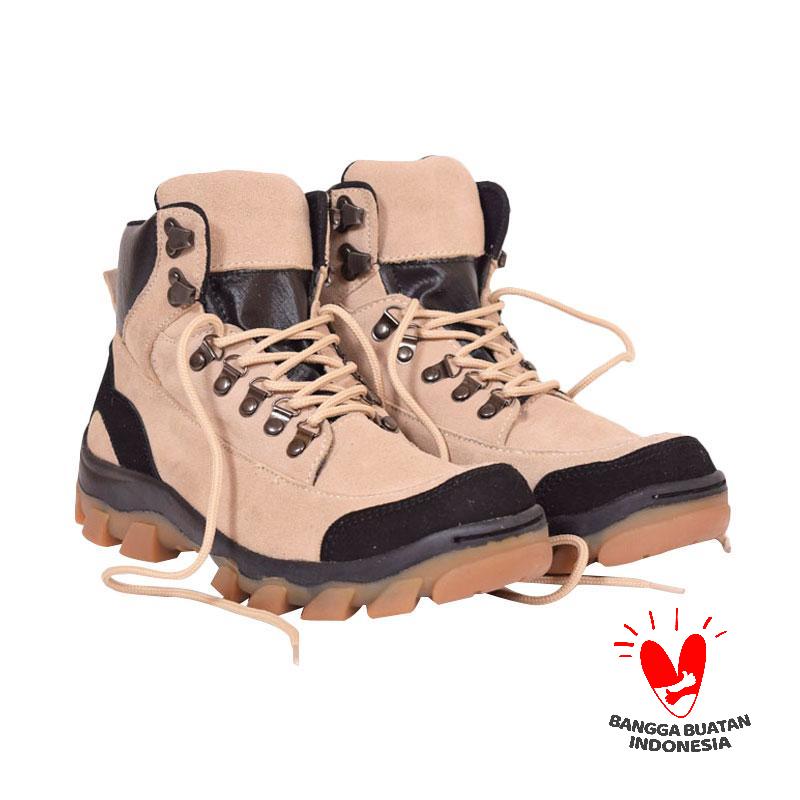 Azcost Hiker Safety Sepatu Boots Pria - Cream