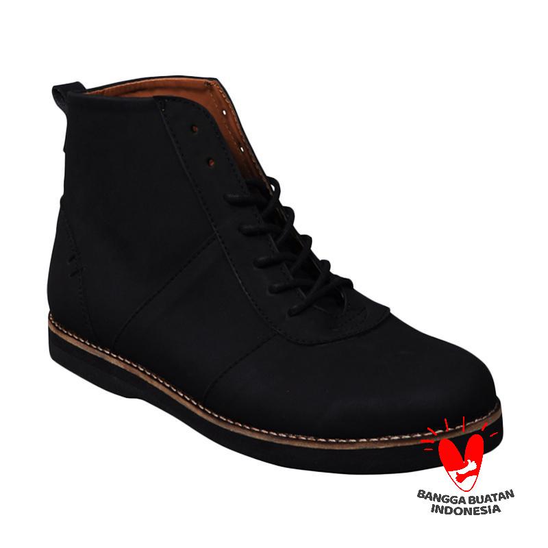 Sollu Footstep Alpha Casual Sepatu Pria - Black