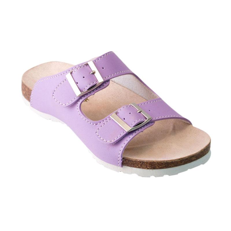 Megumi Yorkshire Sandal Flats Wanita - Purple