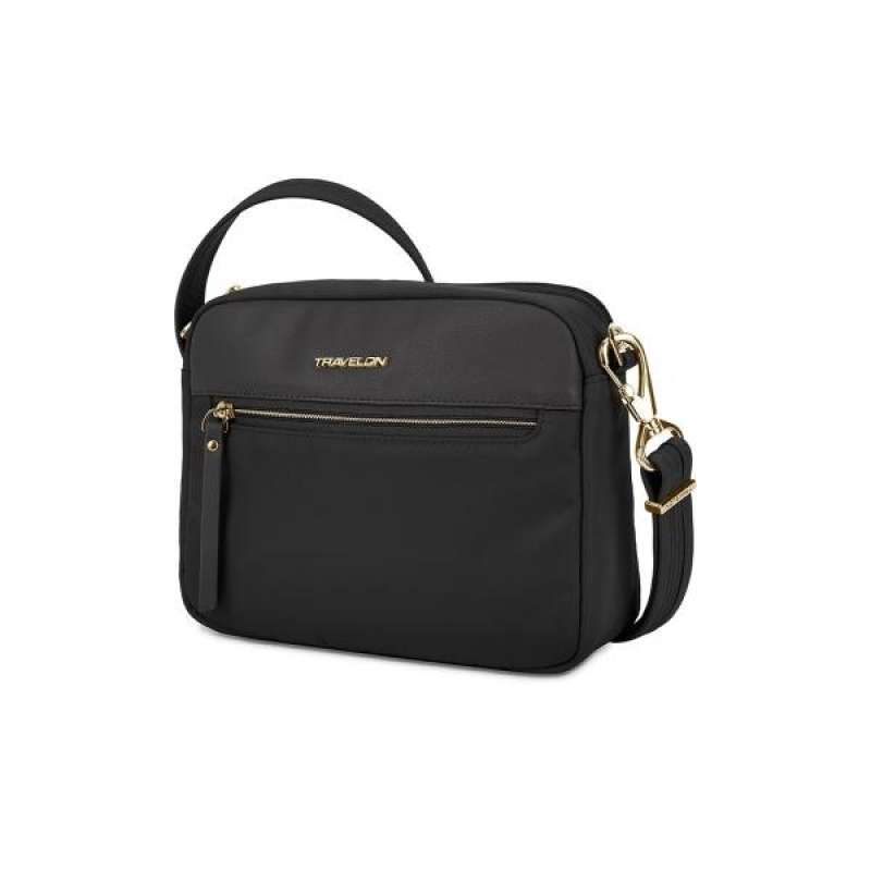 Anti-theft Crossbody Bag (Black 