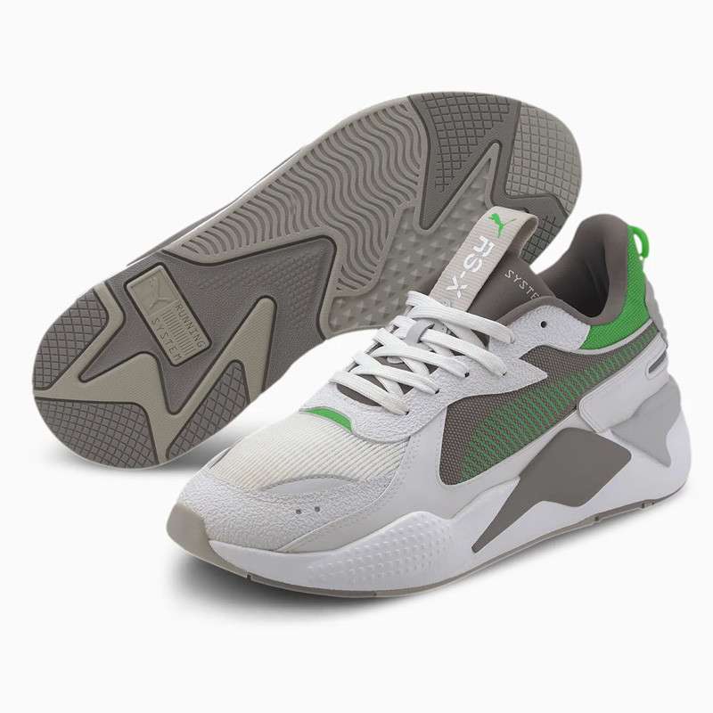 Jual Sepatu Training PUMA RS X Hard Drive Puma White Steel Gray