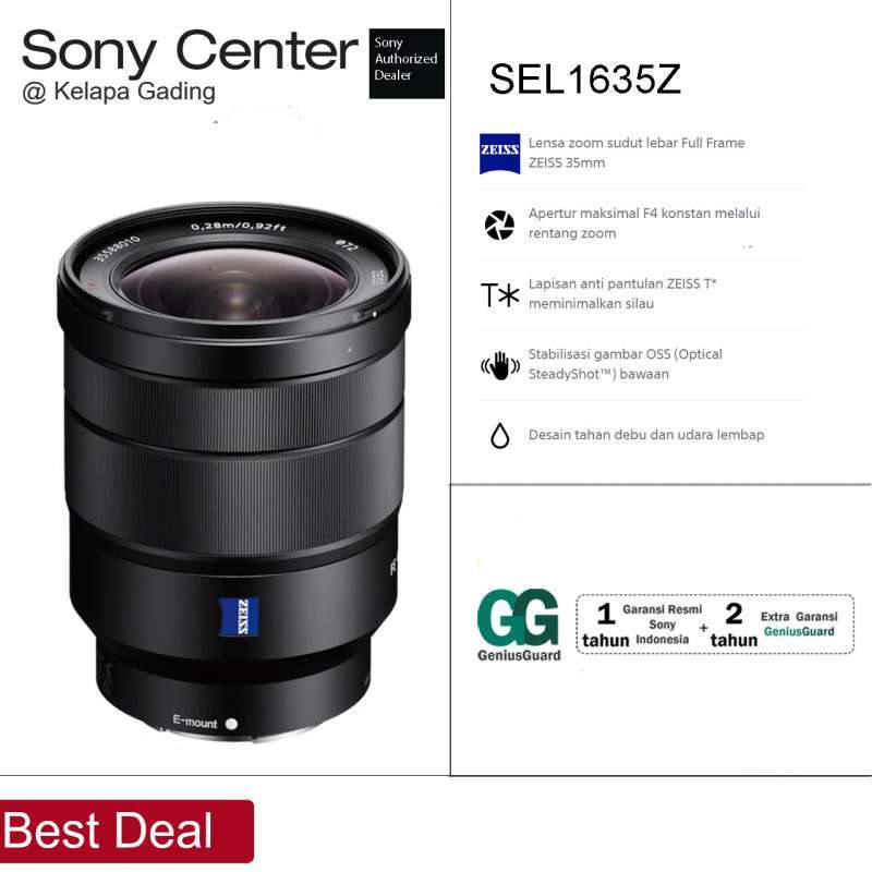 Zeiss Sony E Mount Fe SONY Center Jakarta SONY FE 16-35mm