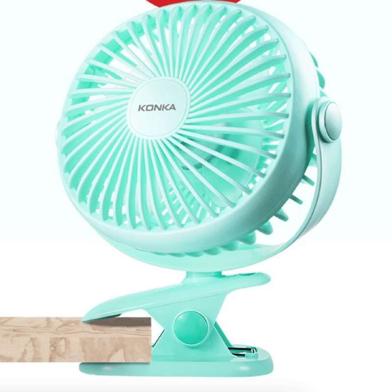 KONKA USB fan kipas angin kecil mini portable power bank 6 inchi
