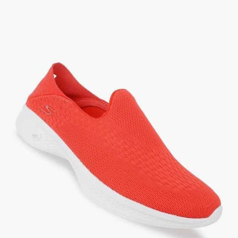 Jual Sepatu Wanita SKECHERS GO WALK 4 CONVERTIBLE. Coral. ORIGINAL