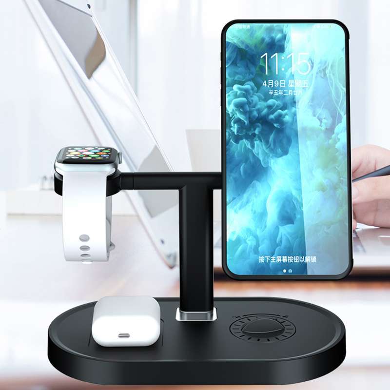 Promo Charging Station /Stand/Dock for Apple Watch SE/6/5/4/3/2/1 iPhone12  Pro Max Black di Seller Homyl - China | Blibli