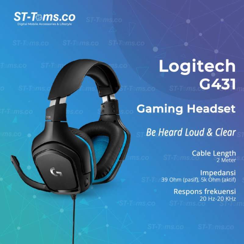 Jual Logitech G431 7.1 Surround Gaming Headset di Seller ST-Toms - Kota  Jakarta Utara, DKI Jakarta | Blibli