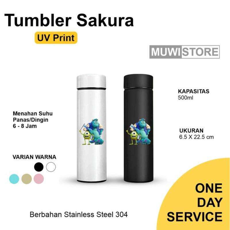 Jual Tumbler Custom Sakura Cetak UV 