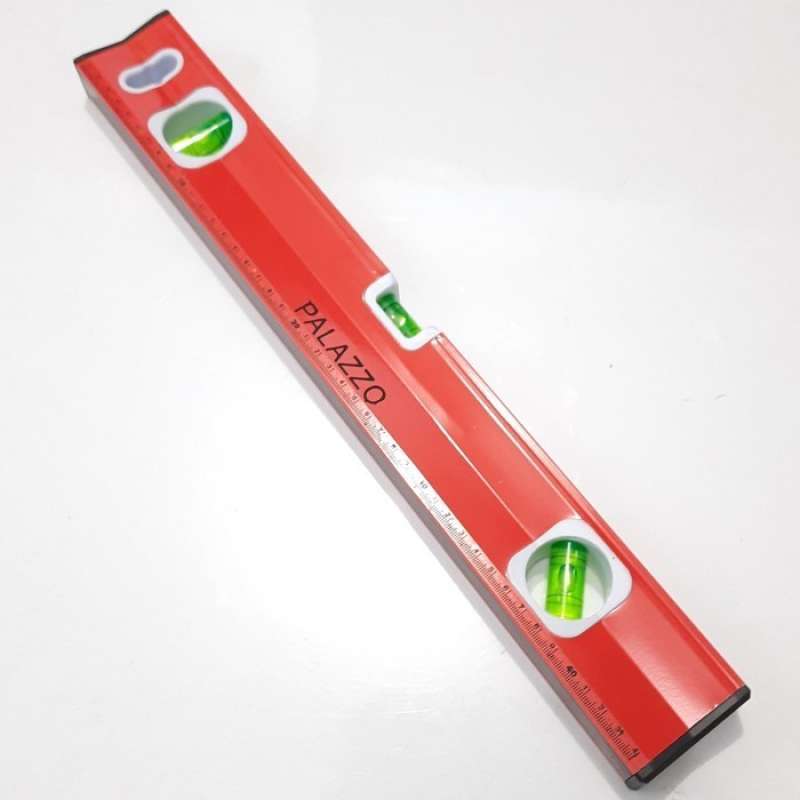 Penggaris Waterpass Magnet 18"(45CM) Merah Spirit Level Manual - D4138