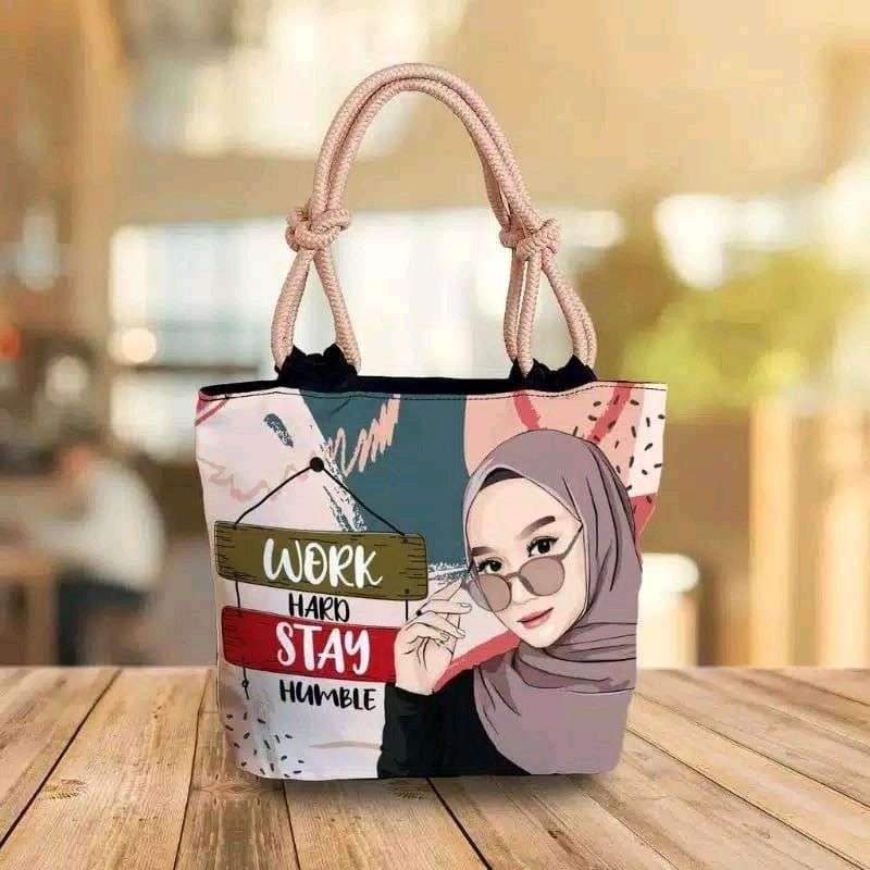Jual Totebag Tali Sumbu Tas Wanita Motif Printing Style Hijab Di Seller B.r. Allshop Bojong Kab. Bandung Blibli