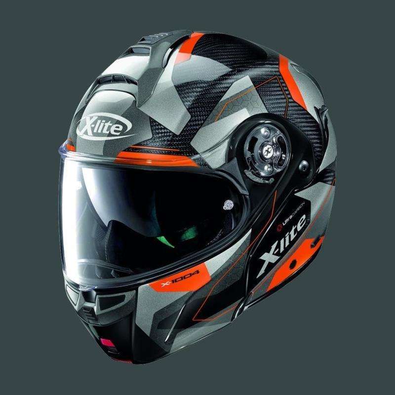 Jual Xlite X1004 Uc Dedalon N-com Carbon Chin Guard Glossy Black