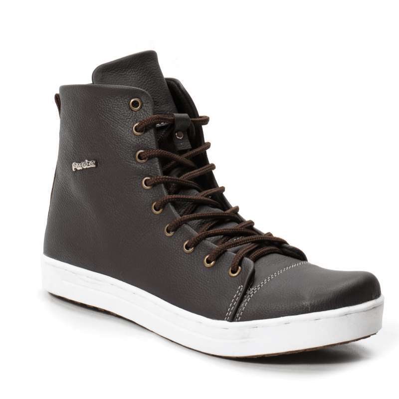 Promo Sepatu Sneakers Pria High Top Leather Classic Kulit Asli