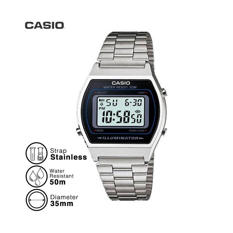 Jam casio 2025 silver