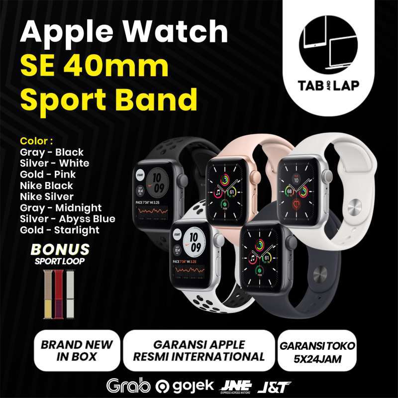 Jual Apple Watch SE 40mm Space Gray Silver Gold BNIB Original - Gold - Pink  di Seller Tab and Lap - Kota Jakarta Pusat, DKI Jakarta | Blibli
