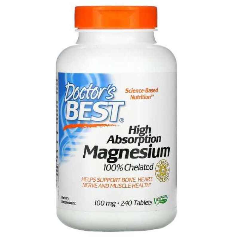 Jual Doctor's best Magnesium Chelated High Absorption 100mg ...