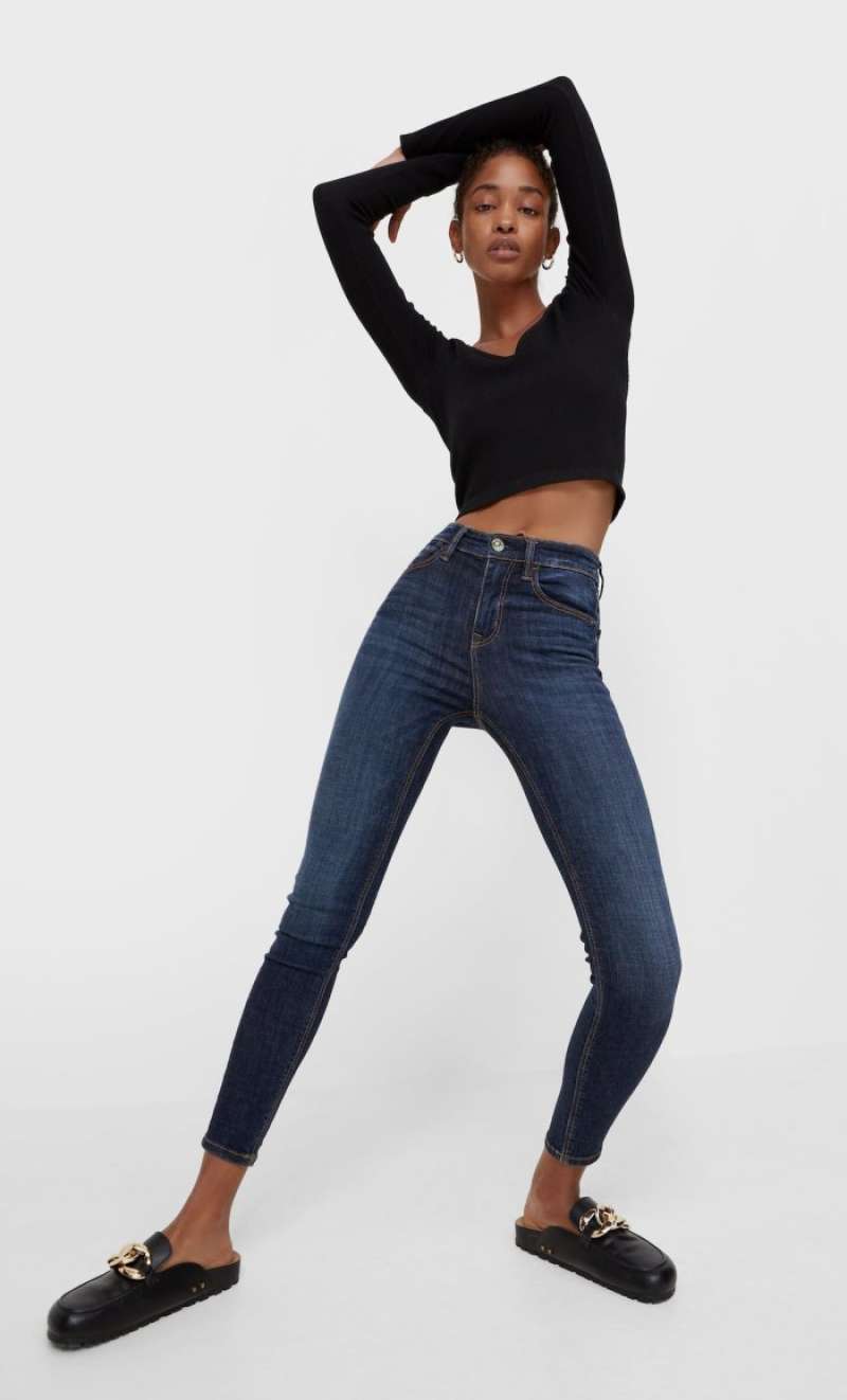 High waist skinny jeans 