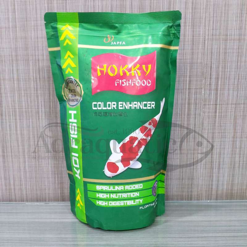 HOKKY KOI COLOR ENHANCER SPIRULINA 1KG PAKAN PELLET PELET IKAN