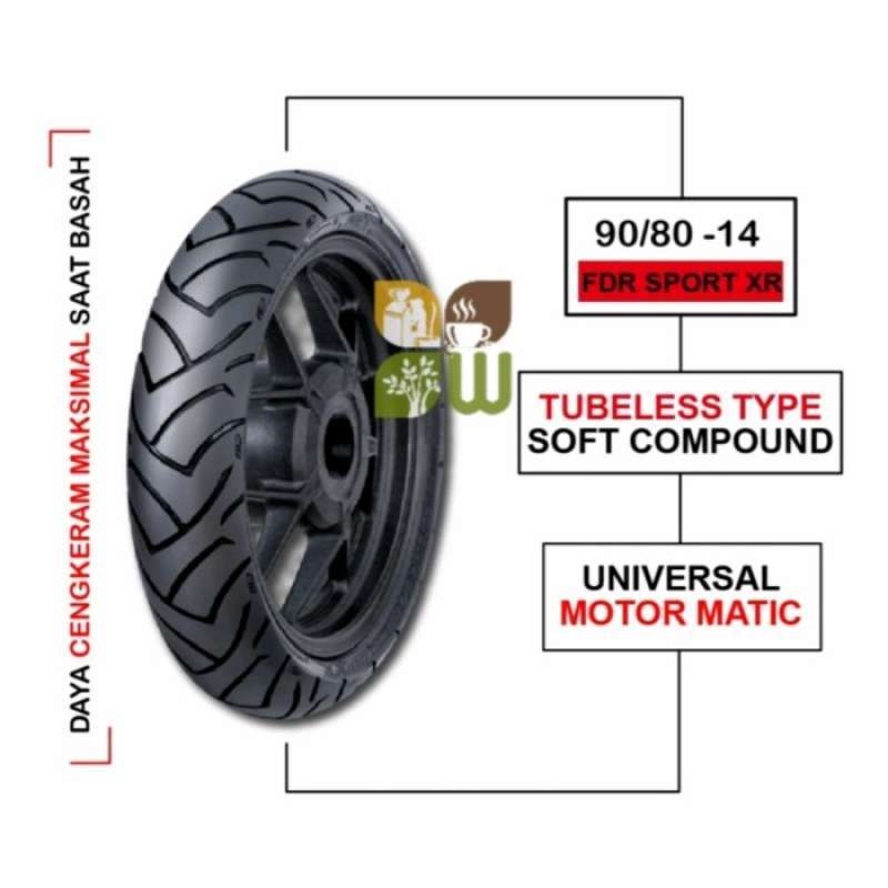 Jual BAN FDR SPORT XR SOFT COMPOUND 90 80 14 RACE TIRE di Seller