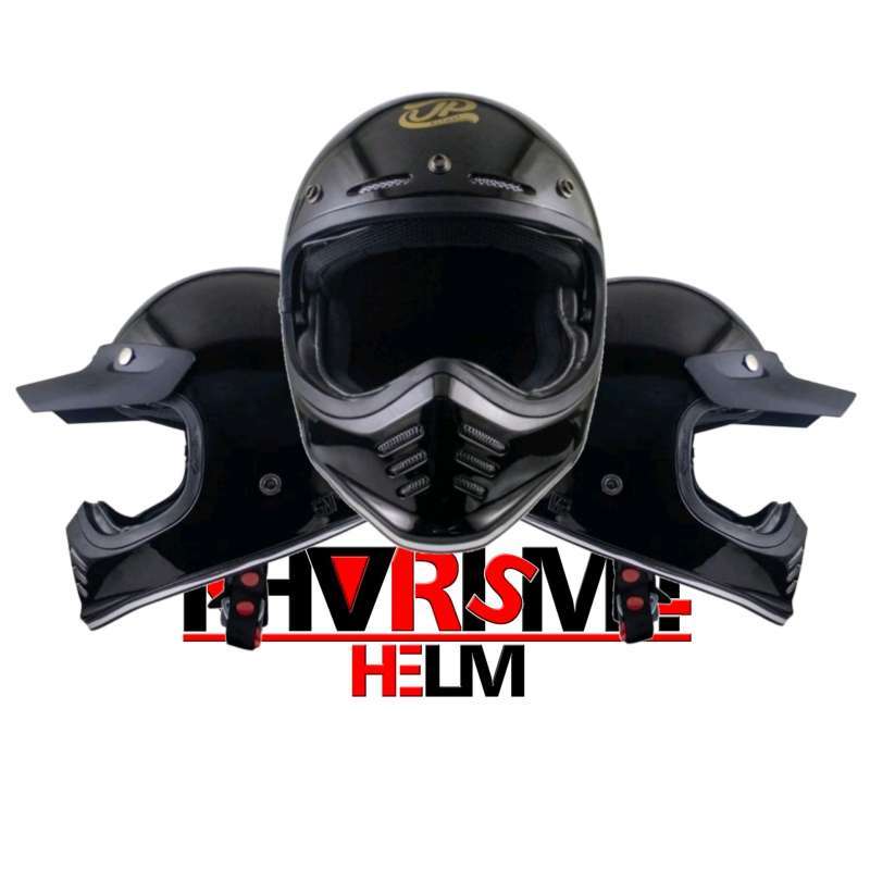 Promo Helm retro JPX Jp Signature Hitam 