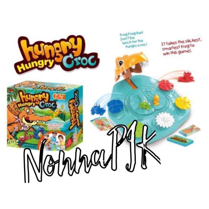 Hungry Crocodile Frog Game Bermain Bersama Keluarga Family Game