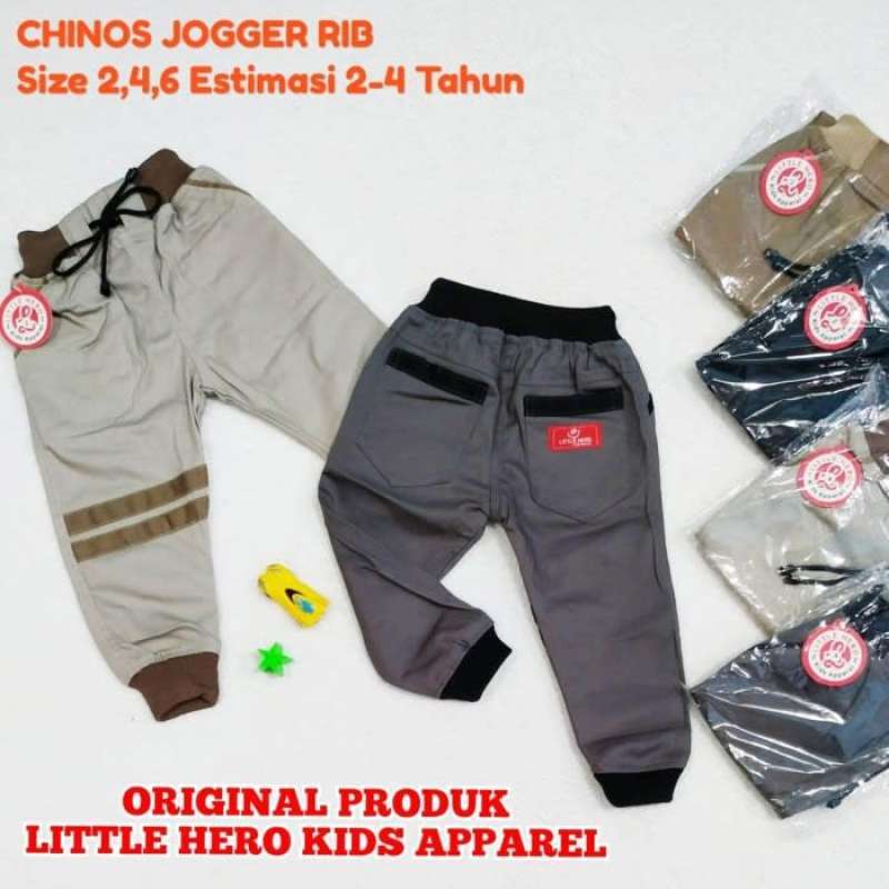Celana Chinos Jogger RIB Celana 