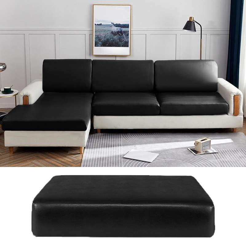 Promo Pu Leather Sofa Seat Slipcover Furniture Protector Replacement Stretch For Living Room 1 Seater Black Di Er Homyl China Blibli Promo Pu Leather Sofa Seat Slipcover, Seat Protector For Leather Sofa