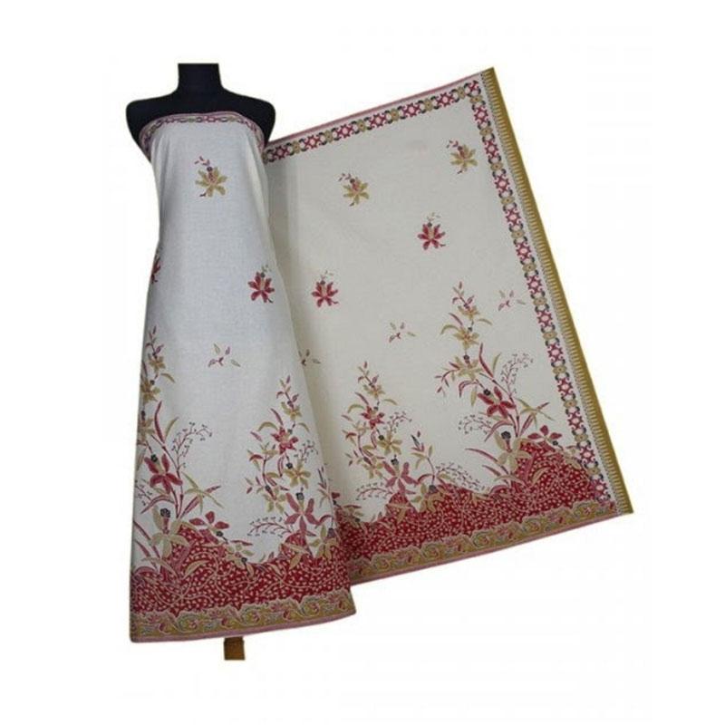 Jual Lokal Motif Bunga Anggrek Kain Batik Broken White Murah Mei 2021 Blibli