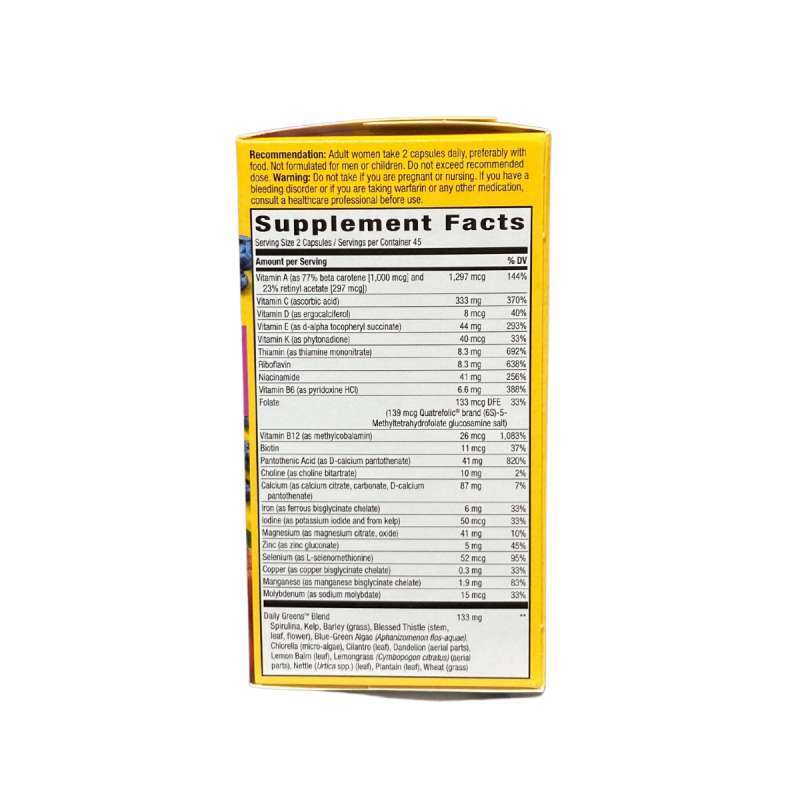GreenLife Alive! Women's Energy Complete Multivitamin (90 capsules)