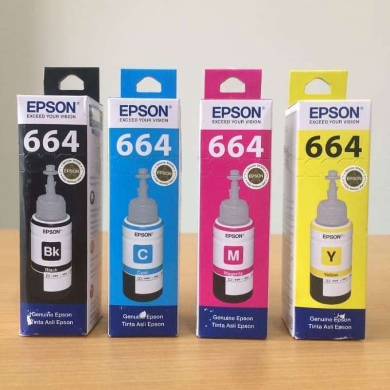 Promo Paket 1 Satu Set Tinta Botol epson 664 T664 Epson L120 L360 L110 L560  di Seller Lattopia - Kota Jakarta Pusat, DKI Jakarta | Blibli