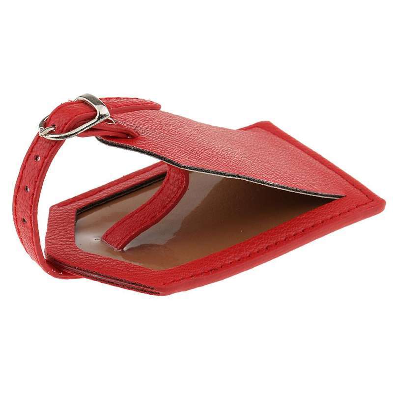 PU Leather Luggage Tag Travel Suitcase 