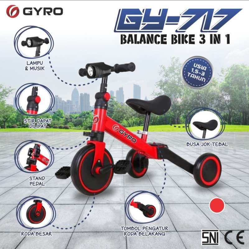 Promo Sepeda Anak Roda Tiga Balance 