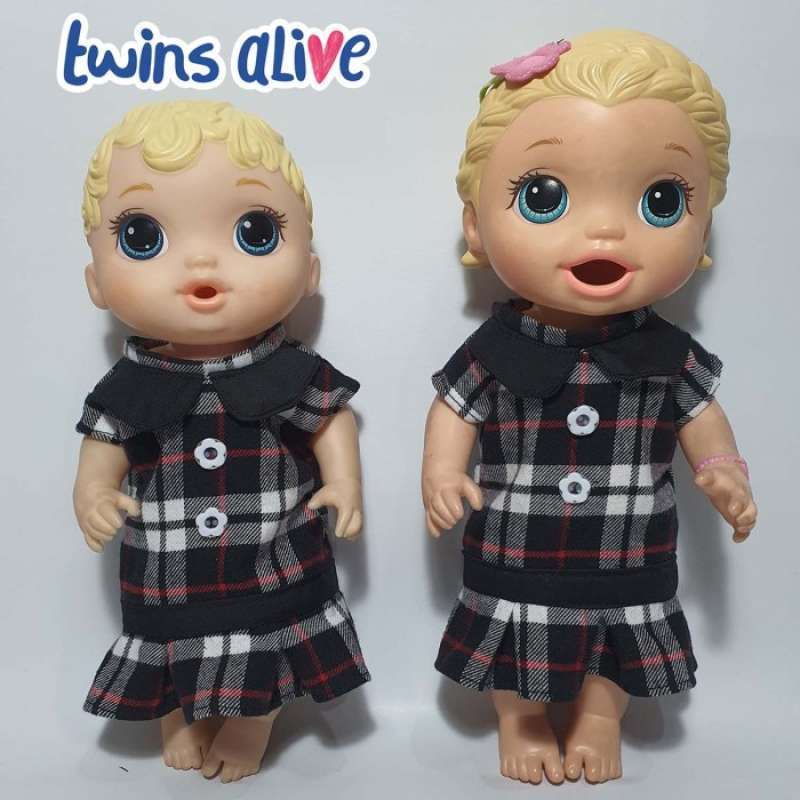 READY Baju Dress Boneka Baby Alive Sekolah