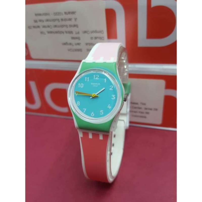 Jual Swatch Analog Jam Tangan Karet Unisex LW146 DE TRAVERS