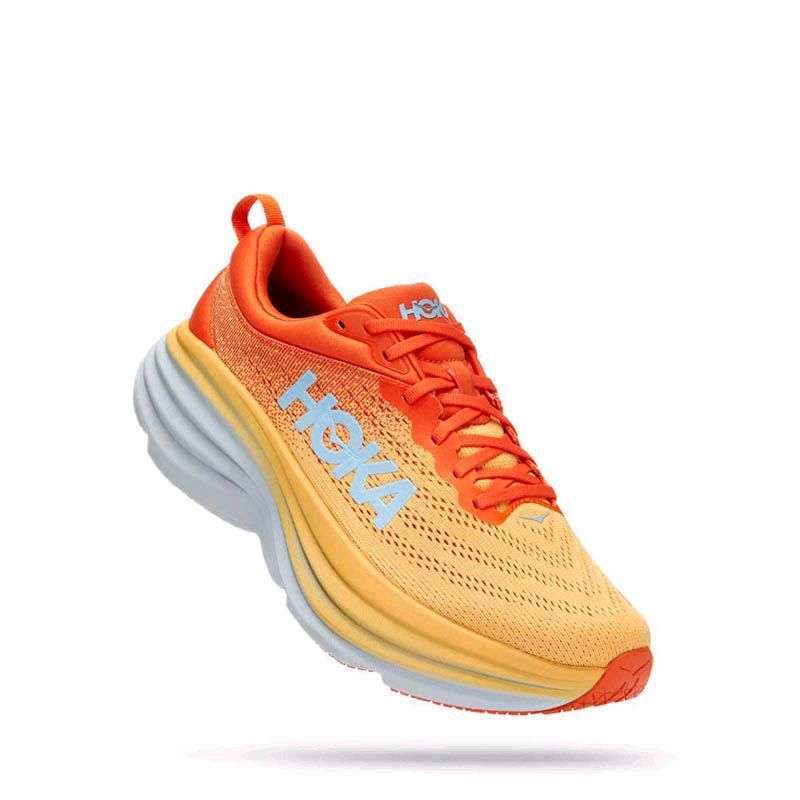 Hoka Bondi Wide 2E Men's Road Running Shoes Puffin's Bill Amber  Yellow Original