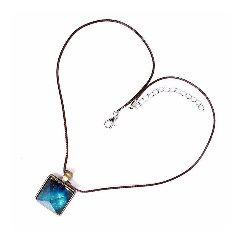 Glowing cheap pyramid necklace