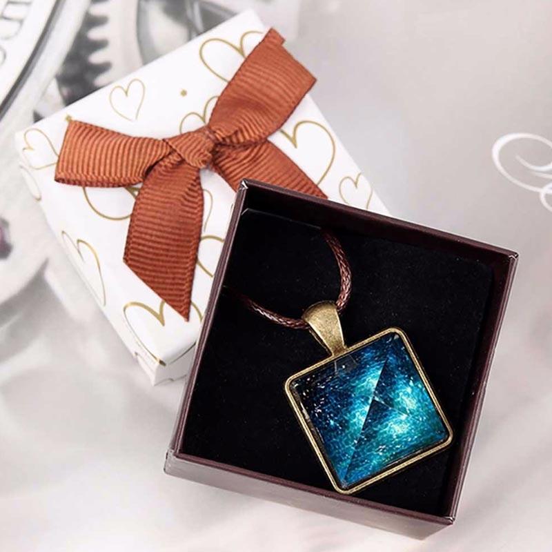 Glowing pyramid new arrivals necklace