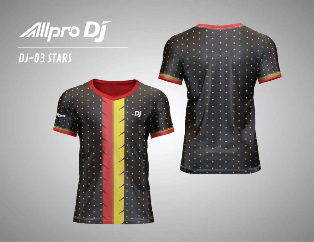ALLPRO DJ Kaos Sport Jersey TENIS MEJA DJ 03 BLACKSTARS
