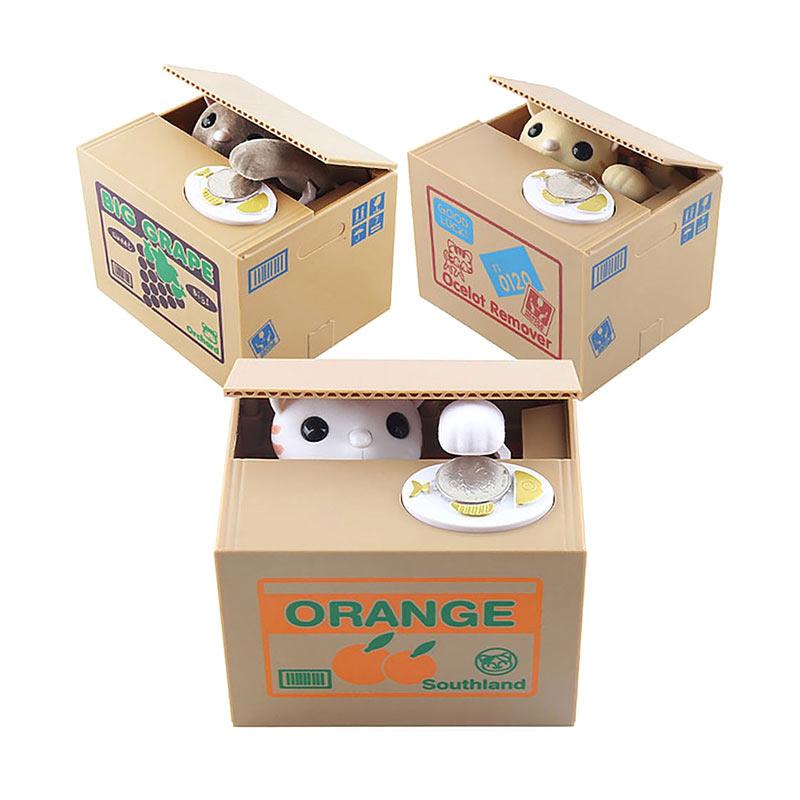 Jual Mischief Saving Box H Ikea Stealing Coin Cat Box Kitty Piggy Bank White Online September 2020 Blibli Com